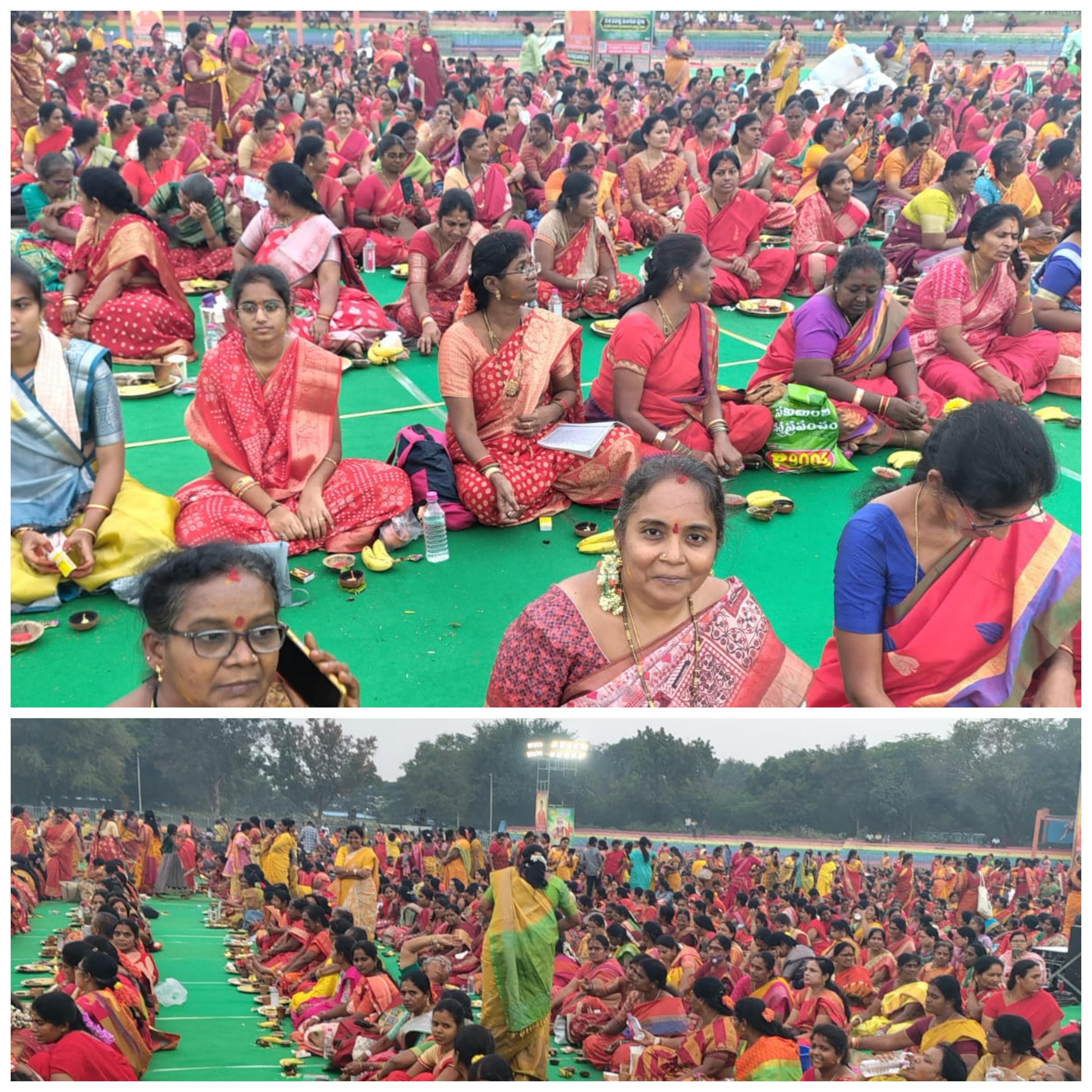 S. V கல்லூரி மைதானத்தில் லலிதா சகஸ்ரநாம பூஜை