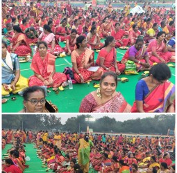 S. V கல்லூரி மைதானத்தில் லலிதா சகஸ்ரநாம பூஜை