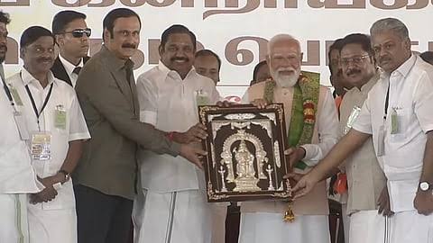 மதுராந்தகத்தில் தேஜகூ பொதுக் கூட்டம் - பிரதமர் மோடி உள்ளிட்ட தலைவர்கள் பங்கேற்பு