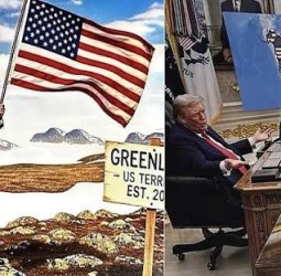 வெனிசுலா, கனடா, கிரீன்லாந்தை உள்ளடக்கிய அமெரிக்க வரைபடம்: ட்ரம்ப் வெளியிட்டார்