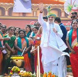 மத்திய அமைச்சர் அமித் ஷா தலைமையில்  களைகட்டிய ‘நம்ம ஊரு மோடி பொங்கல் விழா’