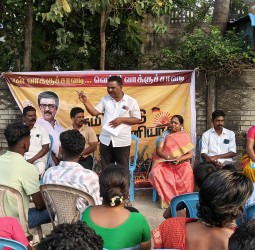 சீர்காழி அருகே வேட்டங்குடி ஊராட்சியில் என் வாக்குச்சாவடி வெற்றி வாக்குச்சாவடி பரப்புரை கூட்டம்