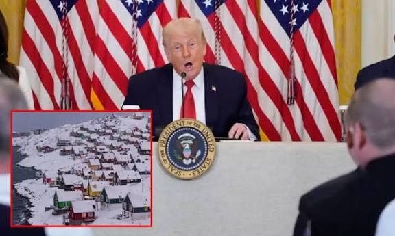 கிரீன்லாந்து விவகாரம்; ஐரோப்பிய நாடுகளுக்கு வரி விதிப்பதில் 100 சதவீதம் உறுதி: டிரம்ப்